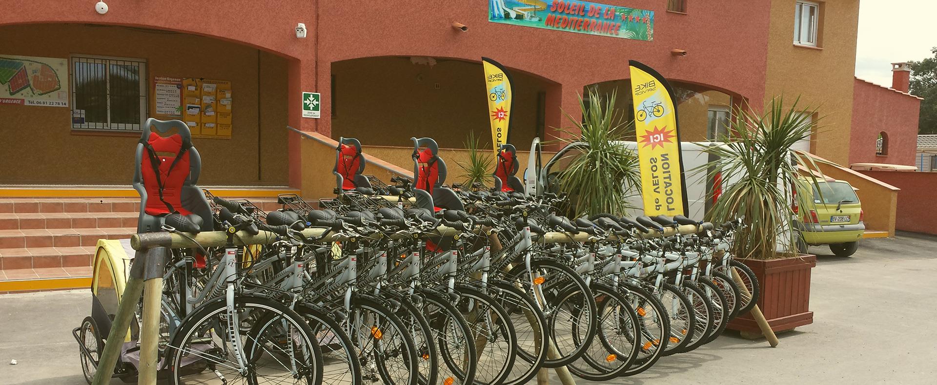 Location de flotte de vélo pour l'hôtellerie de plein air